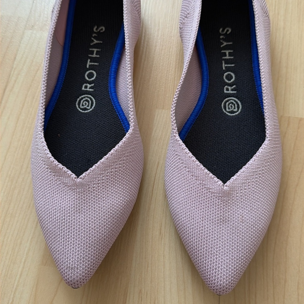 Rothy's Lavender Pointed Toe Flats - Picture 9 of 9